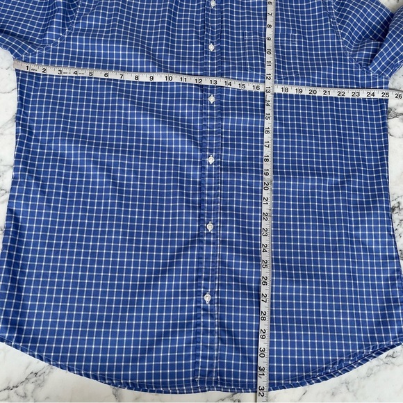 Frank & Eileen Men's Blue White Checkered Plaid Button Up Shirt Size XXL - Picture 6 of 6